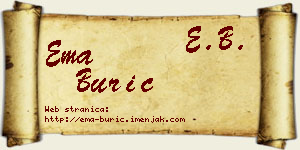 Ema Burić vizit kartica